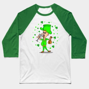 Happy st Patrick's day funny design gift Baseball T-Shirt